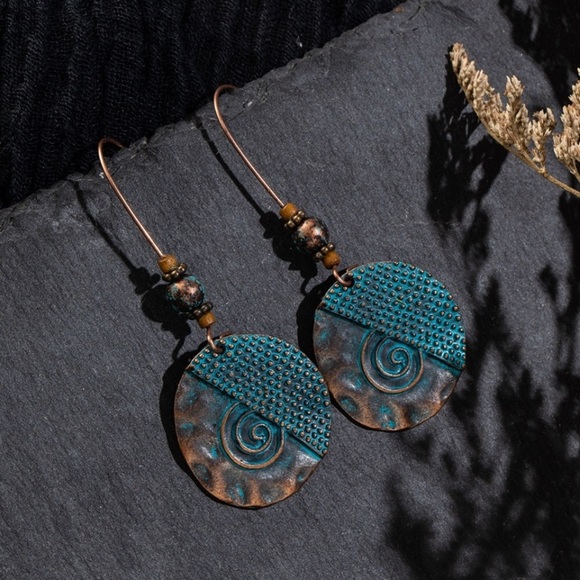 New! Bohemian Drop Earrings - Picture 3 of 10